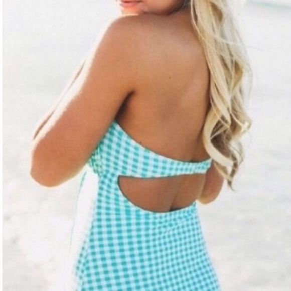 ✅️ NWT. Lauren James Aqua Mist Gingham - Picture 5 of 8